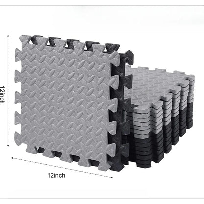 16-Piece Baby Activity Mat Leaf Pattern Anti-slip Shock-absorbing Interlocking Floor Tiles Suitable for Bedroom and Living Room