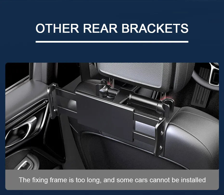 Kids Rear Seat Ipad Holder Car Seat Back Storage Hook for Phone Ipad Support Travel Child Baby Watching Cartoon Headrest Bracket