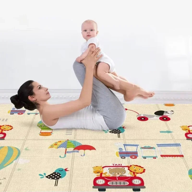Activities mat for baby Outdoor Camping Mat Foldable Play Mat Double-Sided Cartoon Pattern Waterproof Carpet Easy to Carry