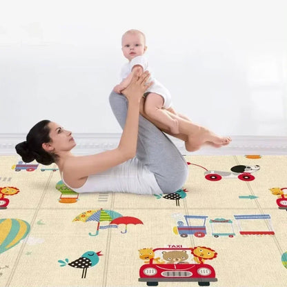 Activities mat for baby Outdoor Camping Mat Foldable Play Mat Double-Sided Cartoon Pattern Waterproof Carpet Easy to Carry