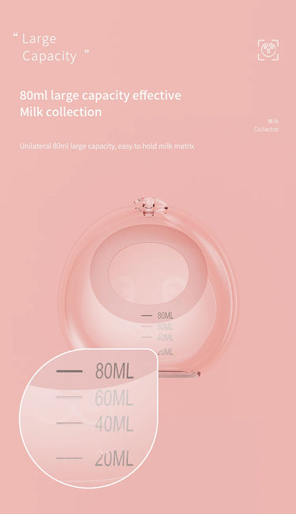 1 housse de tire-lait portable et dissimulée, mains libres, en silicone transparent, pour les mères qui allaitent, pratique