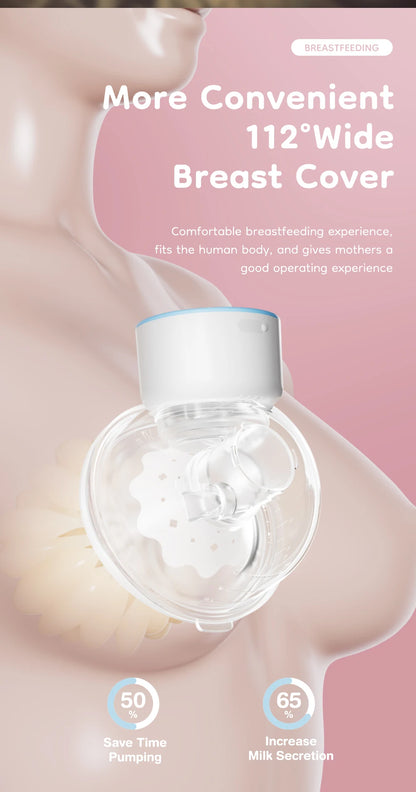 Tire-lait électrique portable MAMIJOY, 4 modes, 12 niveaux, tire-lait mains libres, silencieux et confortable, avec bride de 19/24 mm, EB26