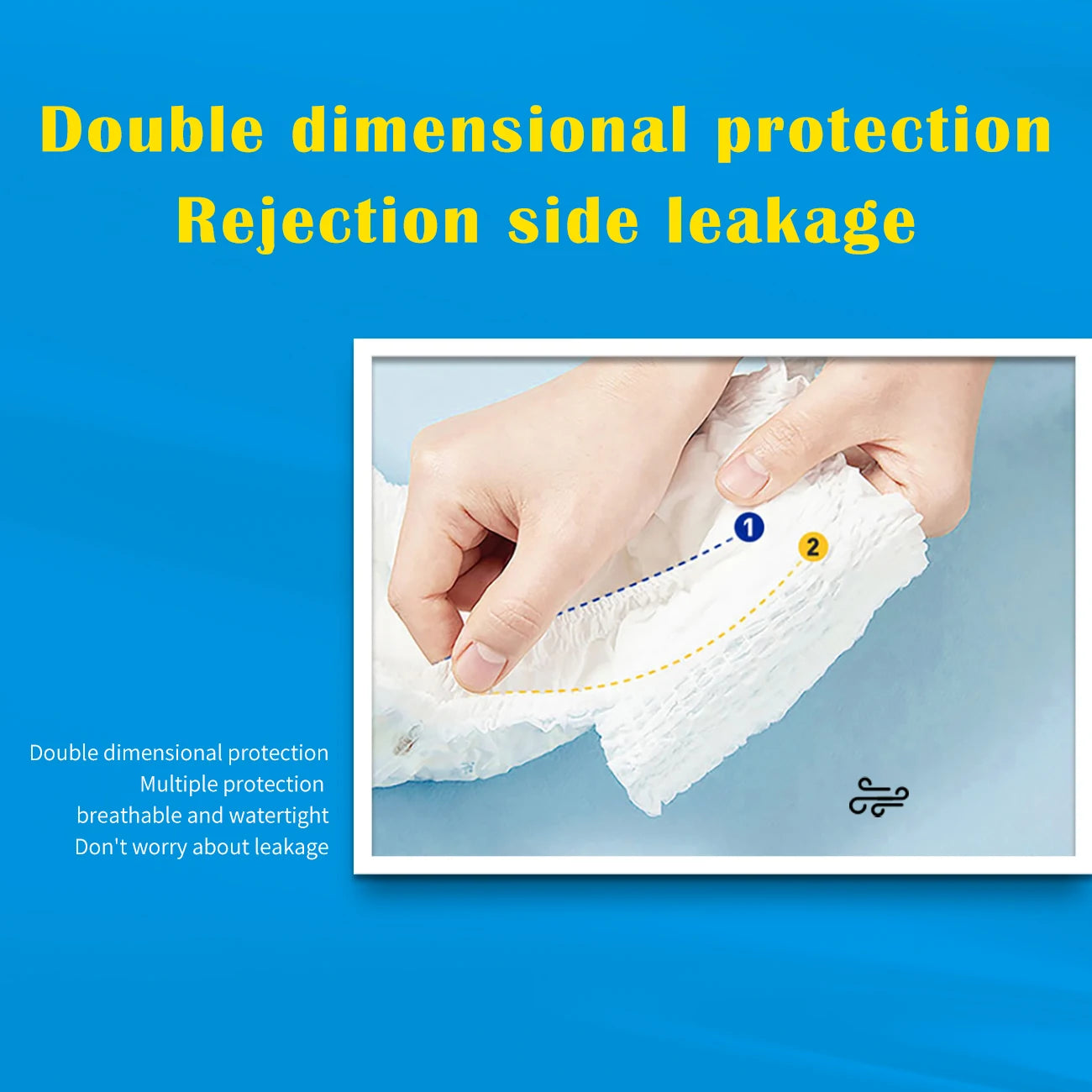 Xiaofeixiong disposable baby diaper, skin friendly and soft, multi-layer breathable