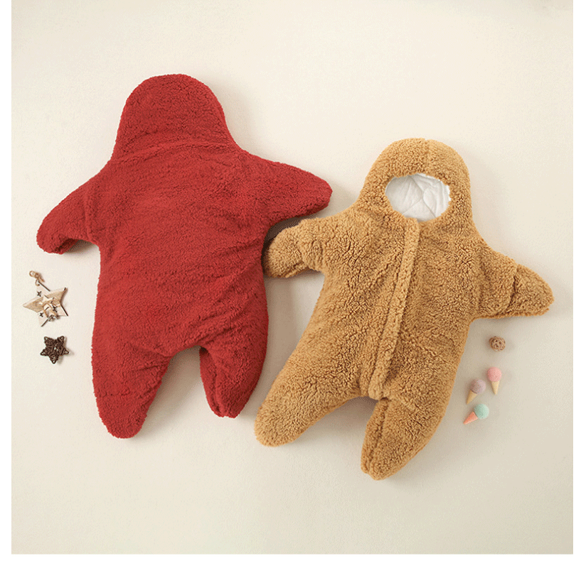 Combinaison à capuche pour nouveau-né, garçon et fille, motif dessin animé, vêtements à manches longues, tenue une pièce pour tout-petit