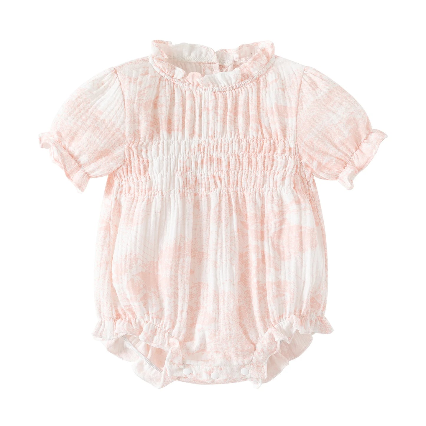 Barboteuse pour bébé fille, barboteuse à volants, col à volants, motif floral, vêtements de princesse pour nouveau-né