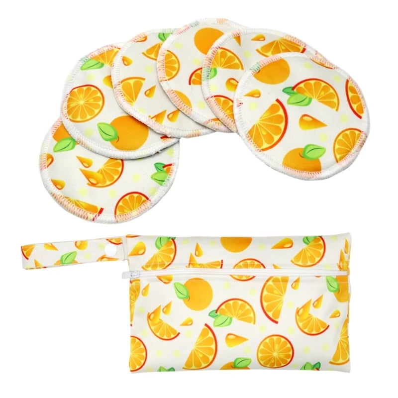 1 ensemble de coussinets d'allaitement en bambou avec organiseur de couches portable, sac de nounou, coussinets d'allaitement confortables et anti-fuites pour nouvelle maman