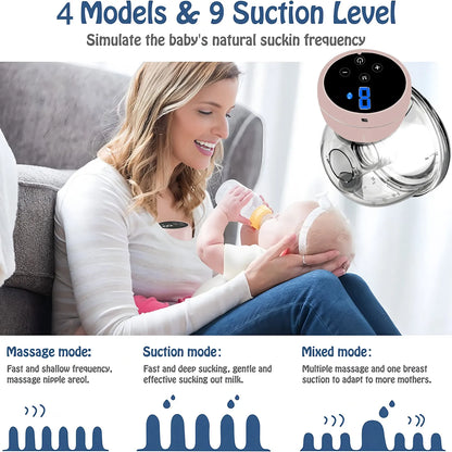 1 tire-lait portable mains libres électrique entièrement automatique intégré tire-lait portable allaitement indolore
