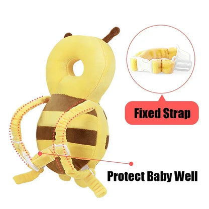 Coussin de protection pour la tête et le dos pour bébé, coussin de protection pour apprendre à marcher, couvre-chef pour prévenir les blessures, coussin de sécurité pour prévenir les chutes, dessin animé, abeille, oreillers pour enfants