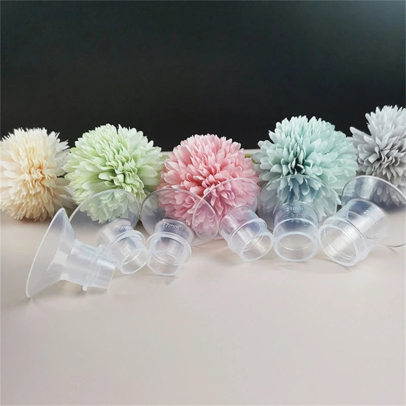 Inserts à bride en silicone pour tire-lait, tire-lait électriques, protège-tétons, tunnel de mamelon, connecteur étroit, essentiel pour l'alimentation