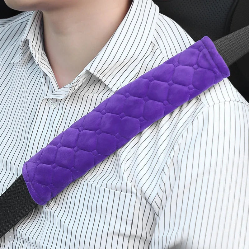 Universal Car Seat Belt Cover Adjustable Plush Car Safety Belt Cover Shoulder Pad for Kids Child Adults Car Interior Accessories
