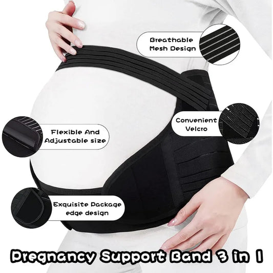 Ceinture de soutien respirante et réglable pour femmes enceintes, ceinture de soutien de la taille, ceinture prénatale et post-partum