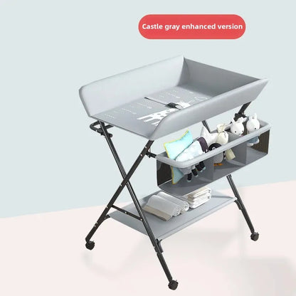 Multi-functional Baby Care Table, Newborn Baby Touch Table, Baby Diaper Changing Portable, Foldable Washable Bath Stand