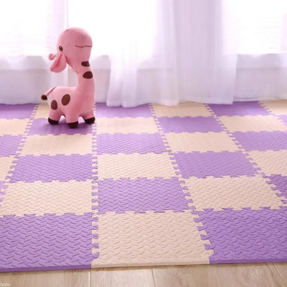 30×30x1.0cm Anti-slip Thickening Puzzle Mat Carpet for Baby Children's Room Game Playing Activity & Livingroom & Bedroom