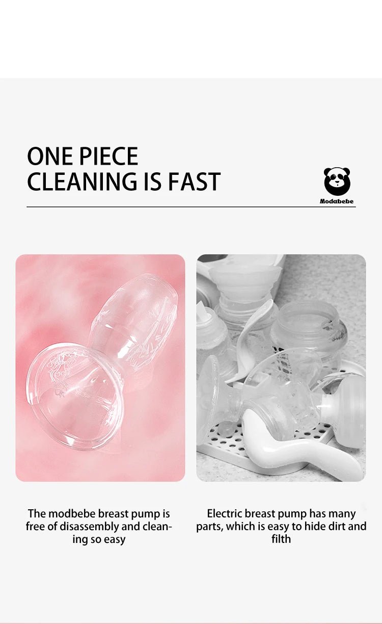 Tire-lait manuel en silicone de qualité alimentaire Modabebe
