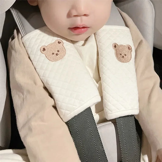 Cushion Shoulder Strap Cover Chest Protection Vehicle Seat Cushion for Kid Soft Pad Anti-strangling Baby Safety Belt Accessories