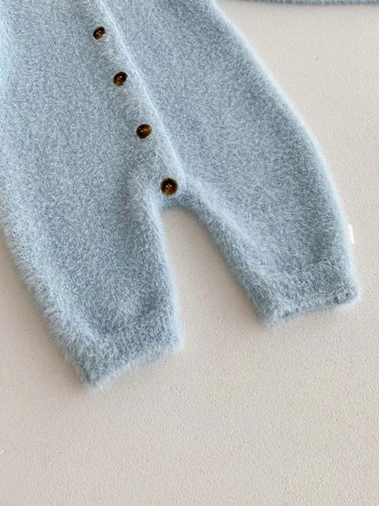 Combinaison en peluche super mignonne pour nouveau-né, automne et hiver, vêtements pour bébés garçons et filles, combinaison douce