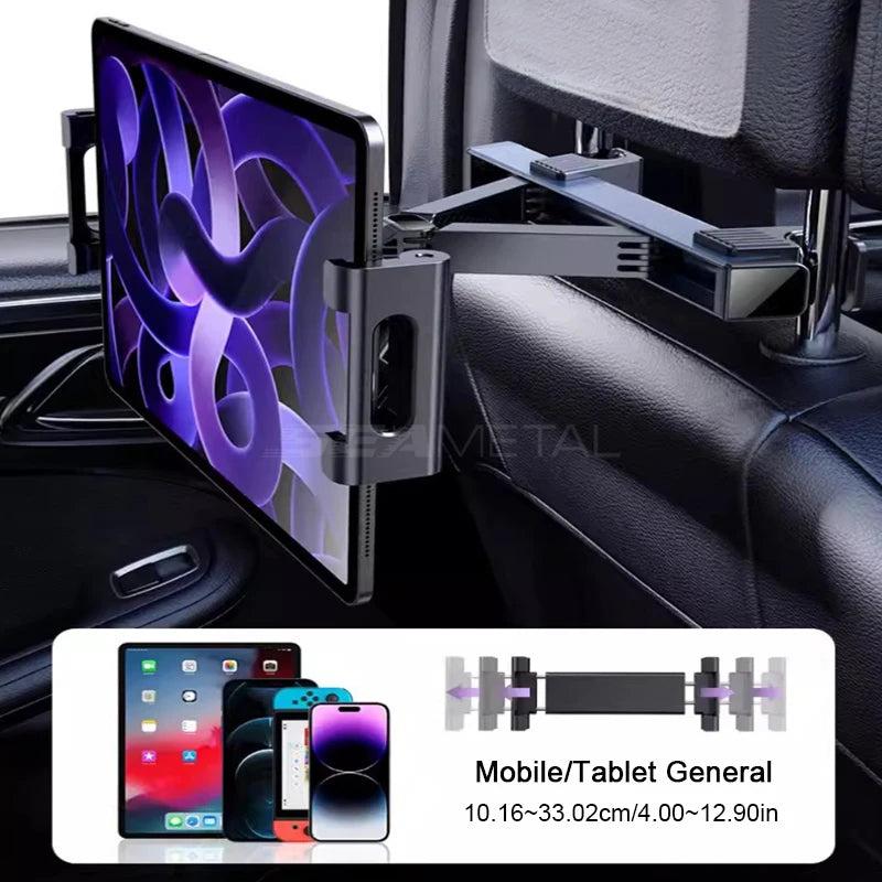 Kids Rear Seat Ipad Holder Car Seat Back Storage Hook for Phone Ipad Support Travel Child Baby Watching Cartoon Headrest Bracket