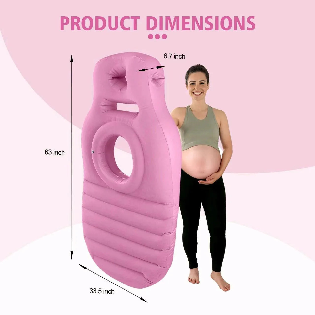Matelas gonflable pour grossesse, tapis de yoga, oreiller de corps, oreiller de grossesse pour dormir, oreiller de corps