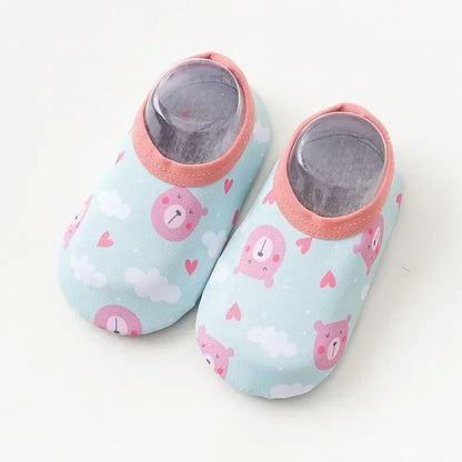 Chaussures d'eau pour bébé, motif animal de dessin animé coloré, pour piscine, plage, enfants, natation, surf, sport, baskets, chaussettes antidérapantes pour intérieur et extérieur