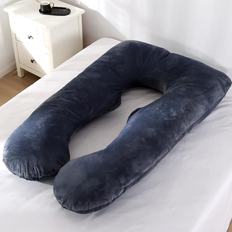 3kg 6.6lb J Pregnancy Pillow for Pregnant Women Sleep Nursing Maternity Full Body Support for Back Belly Hip Leg Removable Cover
