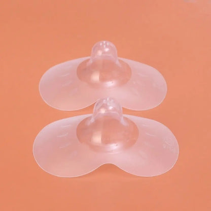 Lot de 2 protège-tétons en silicone ultra-fins en forme de papillon, anti-morsures, fournitures d'allaitement