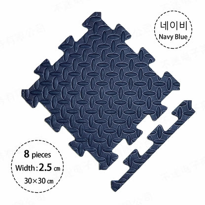 2.5CM Thick Solid Color Baby Game Mat Carpet with Puzzle Pieces for Children's Room, Play Areas, and Gym Baby Playmat  Baby Rug