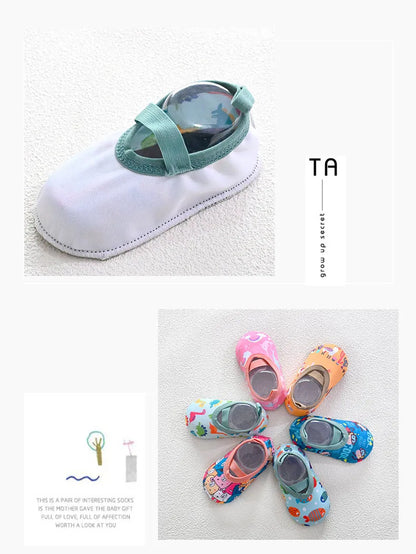 Chaussures d'eau pour bébé, motif animal de dessin animé coloré, pour piscine, plage, enfants, natation, surf, sport, baskets, chaussettes antidérapantes pour intérieur et extérieur