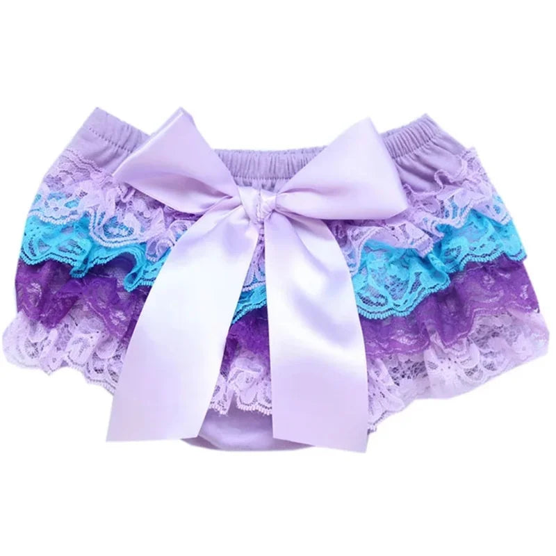 Culotte à volants pour tout-petits, sous-vêtements pour filles, slips pour bébés, tissu en coton, dentelle, couvre-couche papillon, pantalon à volants pour bébé, culotte
