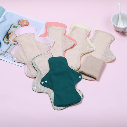 Serviettes hygiéniques en coton coloré BIAI, lavables et réutilisables, très absorbantes et respirantes, cadeau pour femme
