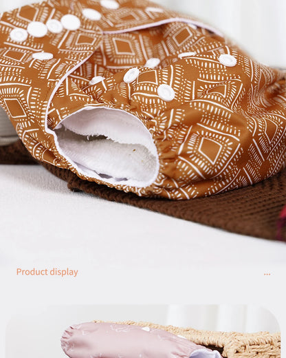 Happyflute 3-15KG 3Pcs Set Pocket Diaper Suede Cloth Inner Washable&Reusable Absorbent Ecological Adjustable Baby Nappy Cover