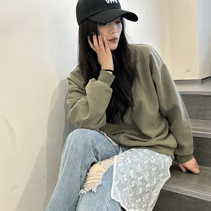 Jupe Harajuku à lacets superposés en dentelle pour femme
