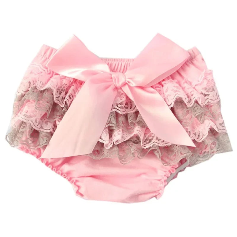 Culotte à volants pour tout-petits, sous-vêtements pour filles, slips pour bébés, tissu en coton, dentelle, couvre-couche papillon, pantalon à volants pour bébé, culotte