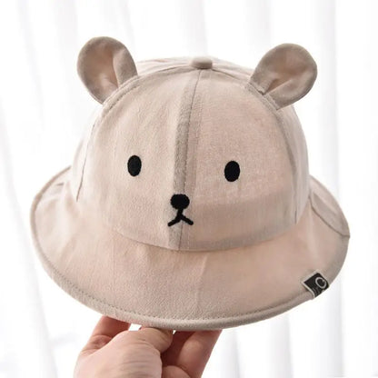 Cute Dinosaur Baby Bucket Hat Summer Newborn Baseball Cap Outdoor Beach Kids Baby Boy Girl Cartoon Bear Sun Hats Bonnets
