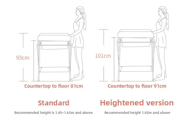 Multi-functional Baby Care Table, Newborn Baby Touch Table, Baby Diaper Changing Portable, Foldable Washable Bath Stand