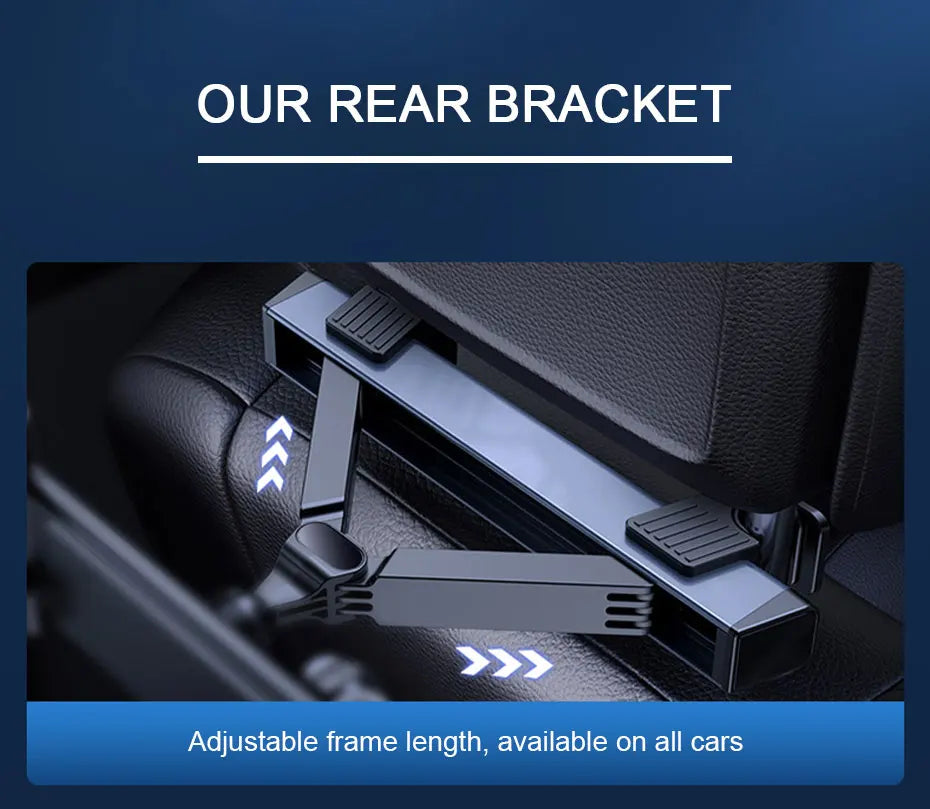 Kids Rear Seat Ipad Holder Car Seat Back Storage Hook for Phone Ipad Support Travel Child Baby Watching Cartoon Headrest Bracket