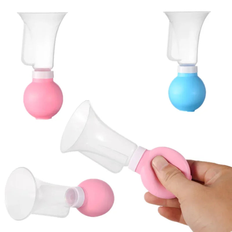 Tire-lait manuel puissant en silicone pour bébé, aspiration des tétons, biberons, tire-lait