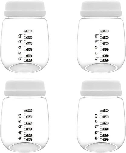 Bouteilles de collecte pour tire-lait Spectra S2/S1/9 Plus, bouteilles réutilisables de 180 ml avec collier et disque d'étanchéité