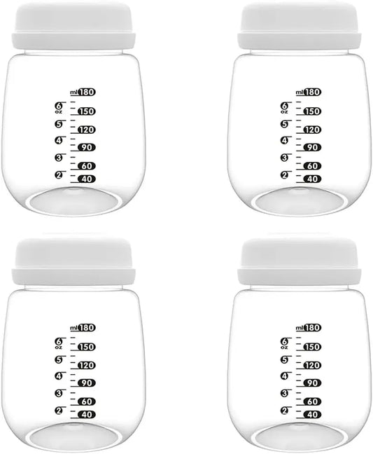 Bouteilles de collecte pour tire-lait Spectra S2/S1/9 Plus, bouteilles réutilisables de 180 ml avec collier et disque d'étanchéité