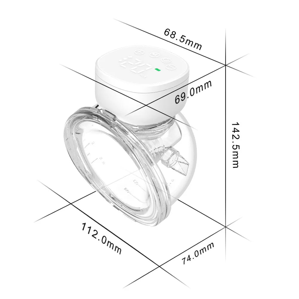 Tire-lait électrique mains libres, silencieux et invisible, extracteur de lait portable, 3 modes, collecteur de lait d'allaitement