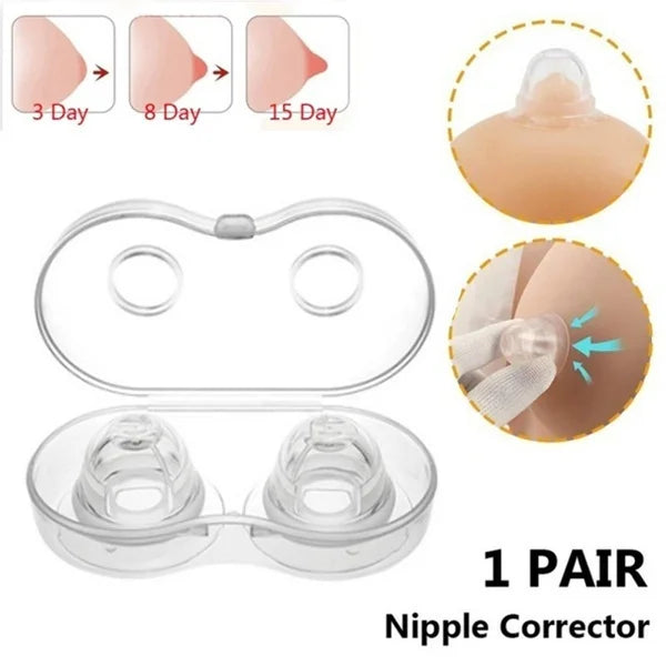 Correcteur de mamelon en silicone souple, aspirateur de mamelon, extracteur de mamelon, rétraction plate inversée, traitement de mamelon, redressement