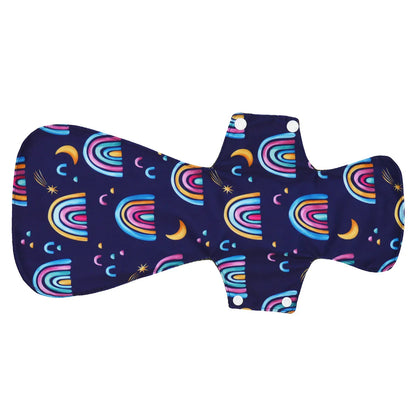 [Sigzagor] Nouvelle serviette hygiénique en tissu XXL en charbon de bambou réutilisable pour la nuit après l'accouchement 16 pouces
