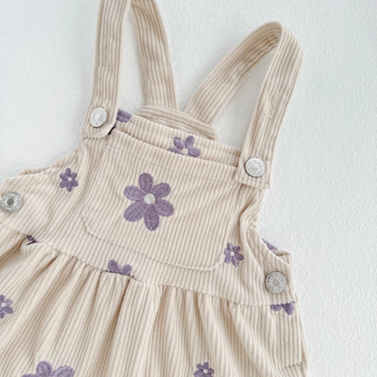 Vêtements printemps-automne pour bébé fille, robe à bretelles pour enfants, broderie florale, jolie feuille de lotus, vêtements pour nouveau-né