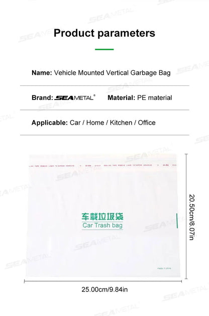 Baby Diaper Storage Bag Interior Car Seat Back Diaper Waste Organizer Kids Tissue Rubblish Storage Bag Protable Auto Waste Bags