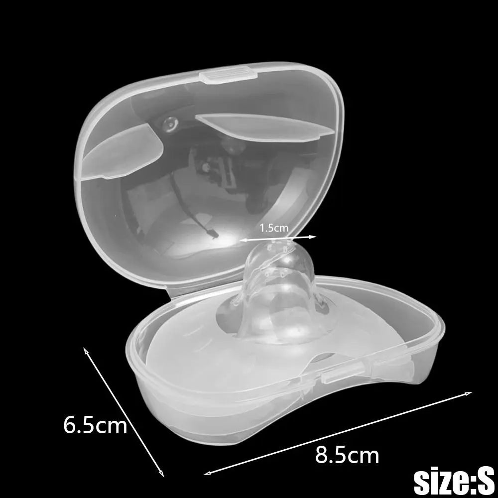 Lot de 2 protège-tétons en silicone ultra-fins en forme de papillon, anti-morsures, fournitures d'allaitement