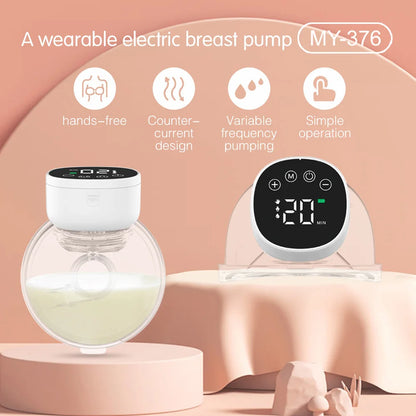 Tire-lait électrique mains libres, silencieux et invisible, extracteur de lait portable, 3 modes, collecteur de lait d'allaitement