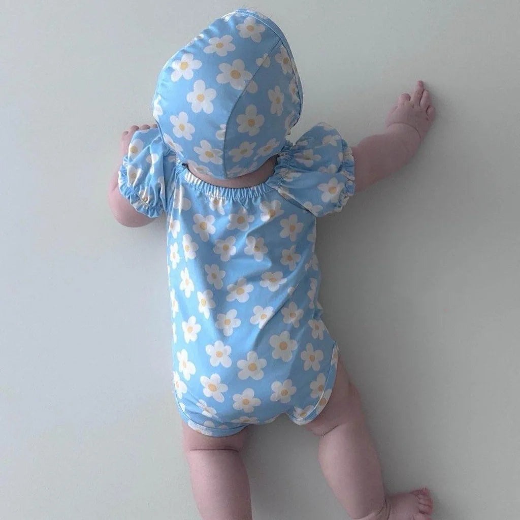 Maillot de bain pour bébé, modèle 6314, combinaison d'été coréenne pour nourrissons, vêtements de natation avec chapeau, style escalade en bord de mer, 2025
