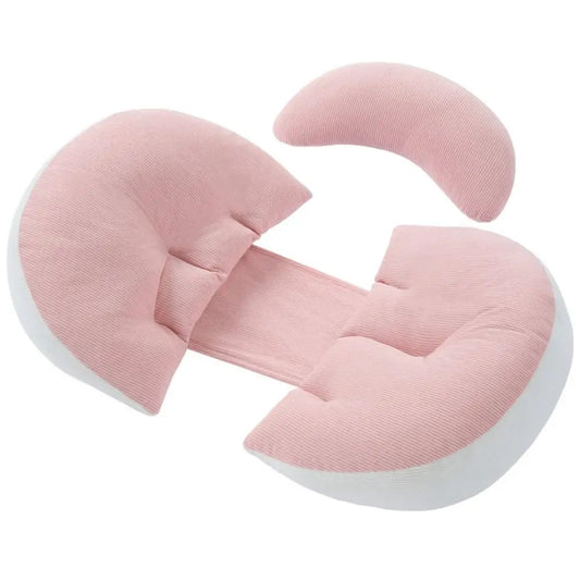 Coussin de taille pour femmes enceintes, oreiller de maternité doux en forme de U, coussin de soutien abdominal confortable, coussin de grossesse, oreiller de sommeil