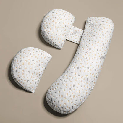 Coussin de grossesse doux en forme de U pour dormir sur le côté, coussin lombaire pour femmes enceintes, coussin de maternité, coussin pour le ventre, fournitures de grossesse
