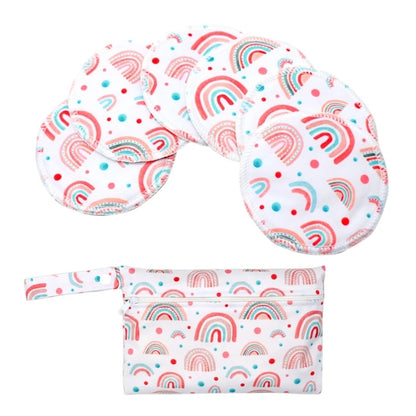 1 ensemble de coussinets d'allaitement en bambou avec organiseur de couches portable, sac de nounou, coussinets d'allaitement confortables et anti-fuites pour nouvelle maman