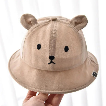 Cute Dinosaur Baby Bucket Hat Summer Newborn Baseball Cap Outdoor Beach Kids Baby Boy Girl Cartoon Bear Sun Hats Bonnets